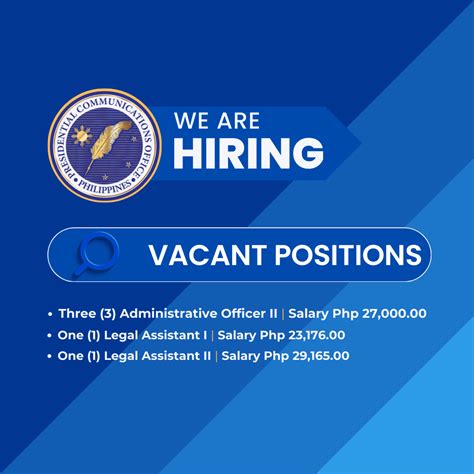 Vacant Positions as of 02 May 2023 .